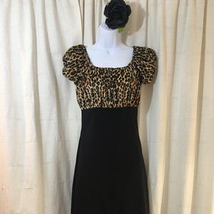 Mode Merr Midi Leopard Wiggle Dress